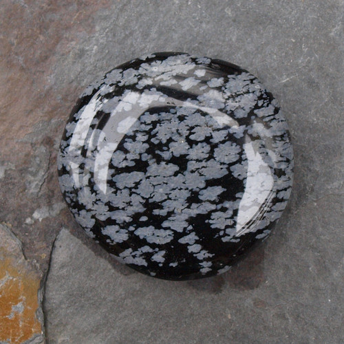 Obsidián vločkový,placka — foto 1
