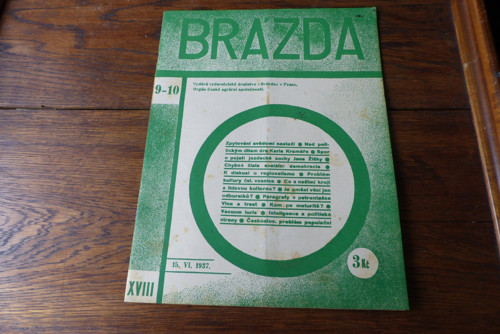 Brázda...časopis agrárního hnutí 9-10/1937