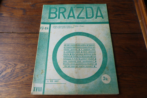 Brázda...časopis agrárního hnutí 17-18/1937