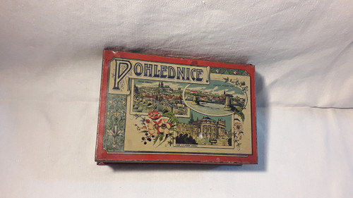 Plechová krabička na pohlednice — foto 1