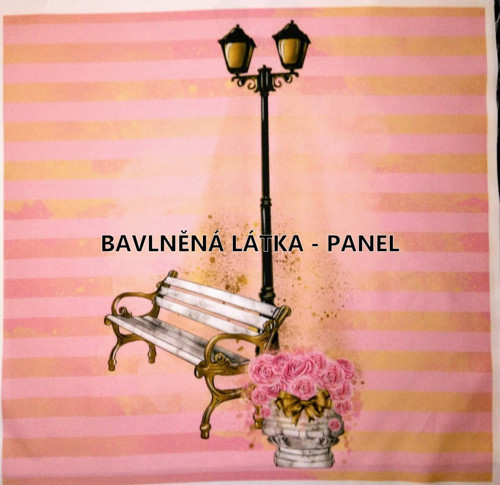 Bavlněná látka - panel 35 x 35 cm — foto 1