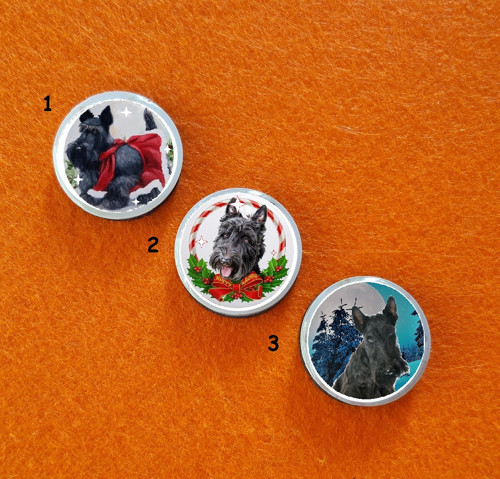 Skotský Teriér Vánoční Magnet Na Lednici