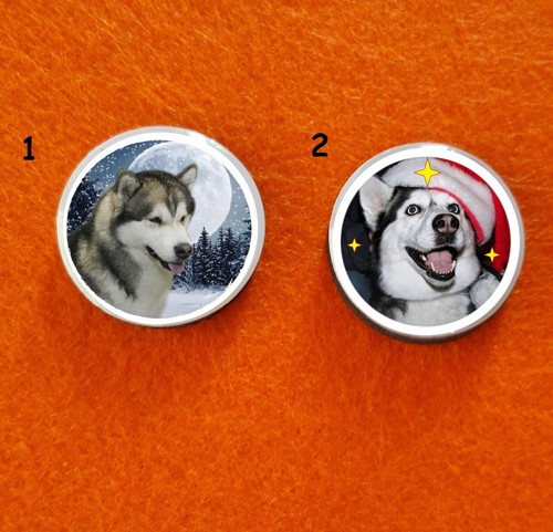 Husky Vánoční Magnet Na Lednici
