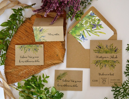 Svatební oznámení Herbs — foto 1