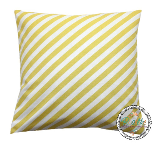 Povlak na polštář Stripes yellow