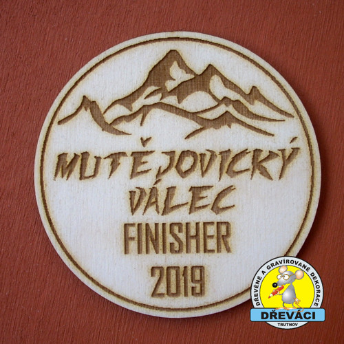 Dřevěné placky "MUTĚJOVICKÝ VÁLEC 2019"... — foto 1