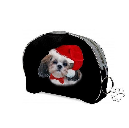 Shih-Tzu Vánoční Kosmetická Taštička