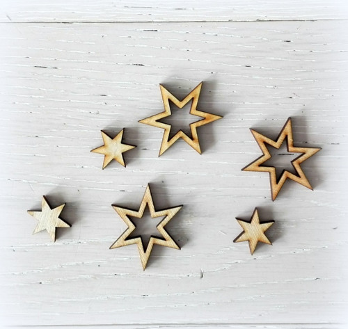 Hvězdičky - balení 3+3 ks