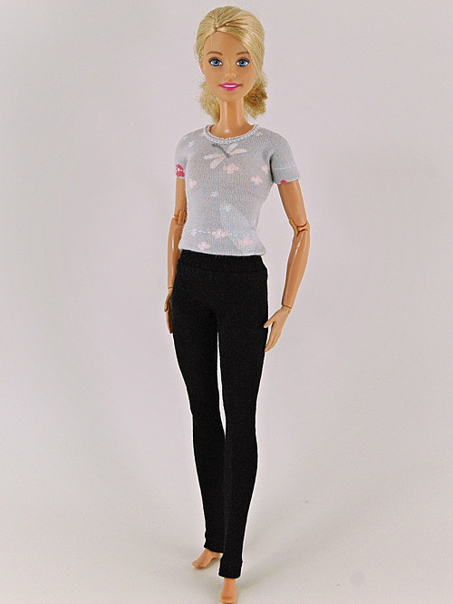 Barbie - Tričko šedorůžové — foto 1
