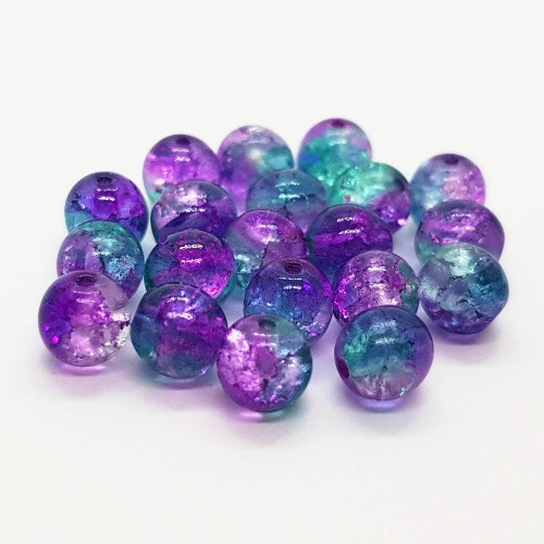 Praskané korálky, 10 mm (6ks)