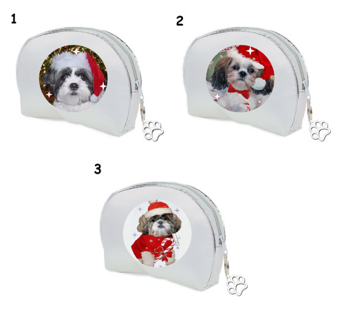 Shih-Tzu Vánoční Kosmetická Taštička