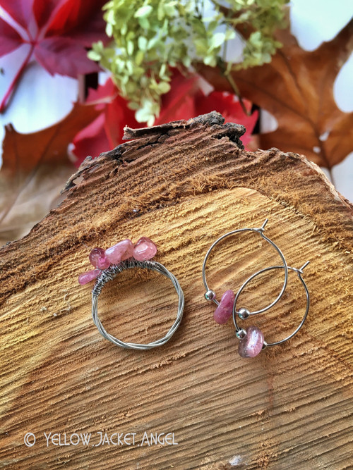 Minerální boho náušnice — foto 1