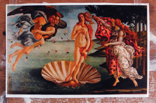Látkový panel Venuše 12,5 cm x 19,5 cm — foto 1