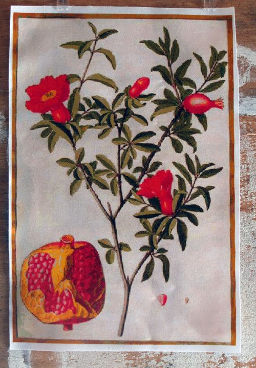 Látkový panel Granátové jablko 29 cm x 19 cm
