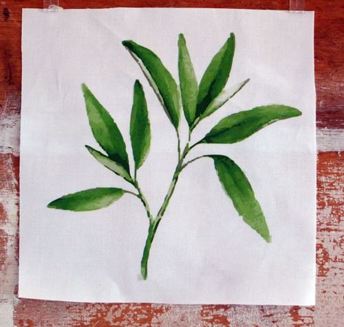Látkový panel Oliva 17 cm x 17 cm