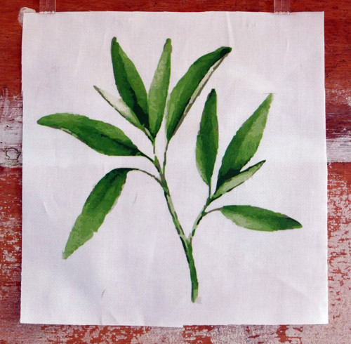 Látkový panel Oliva B 17 cm x 17 cm