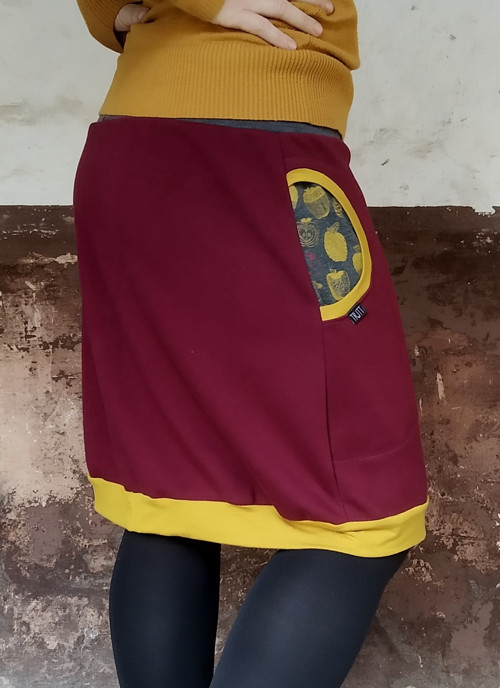 Hřejivá vínová - L / XL — foto 1