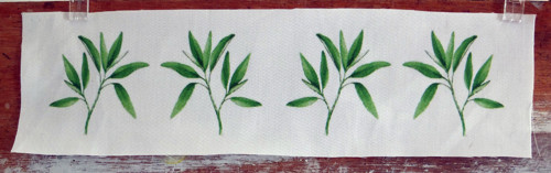 Látkový panel Olivy malé 5,5 cm x 24 cm