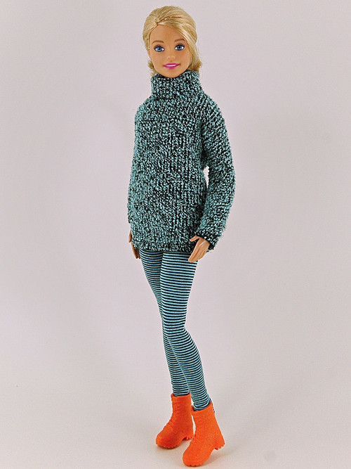 Barbie - Legíny pruhované — foto 1