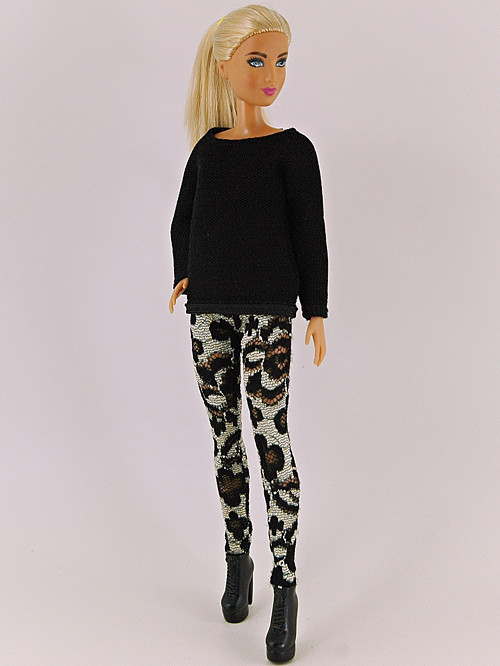 Barbie - Legíny krajkové — foto 1