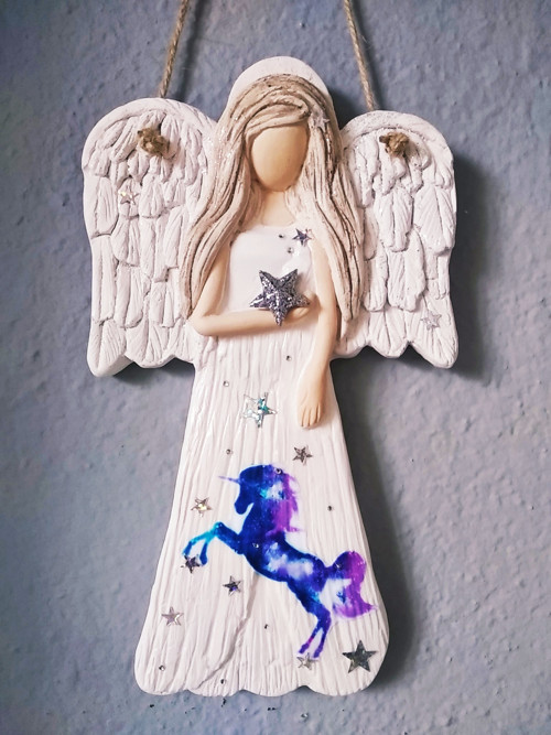 Anděl 22 cm - jednorožec