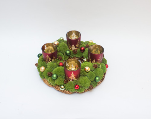 Přírodní adventní věnec — foto 1