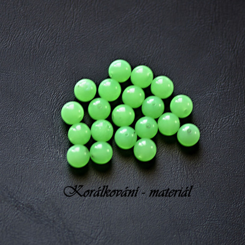 Skleněné korálky 8mm 20ks