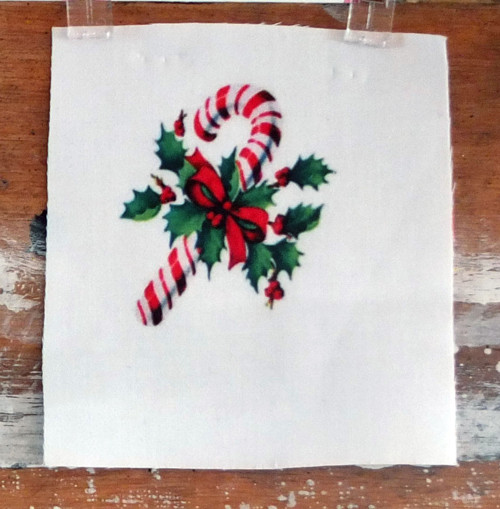 Látkový panel Vánoční 1 5,5 cm x 5 cm — foto 1