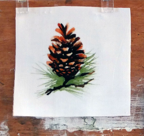 Látkový panel Vánoční 2 6 cm x 5,5 cm — foto 1