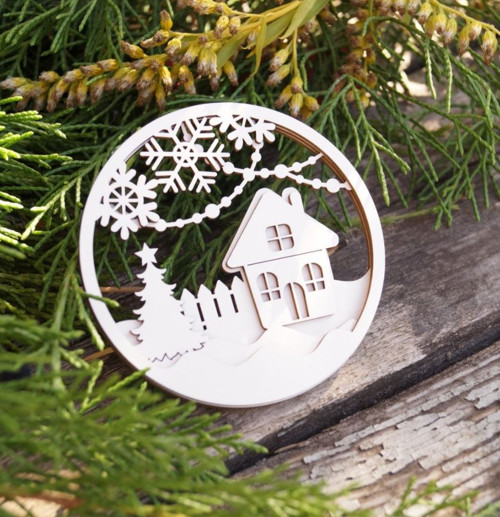 Vanoční dekorace, SHAKER - chipboard (CHZ 89) — foto 1