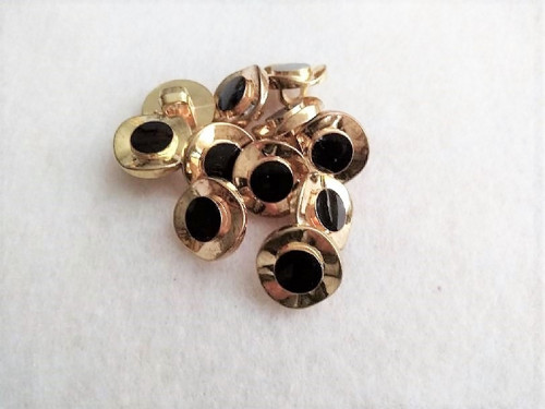 Zlatý knoflík 17 mm (5ks)