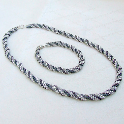Dvoudílná sada Silver Spiral
