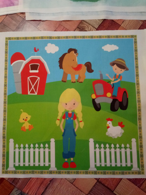 Bavlněná látka - panel 40 x 40cm