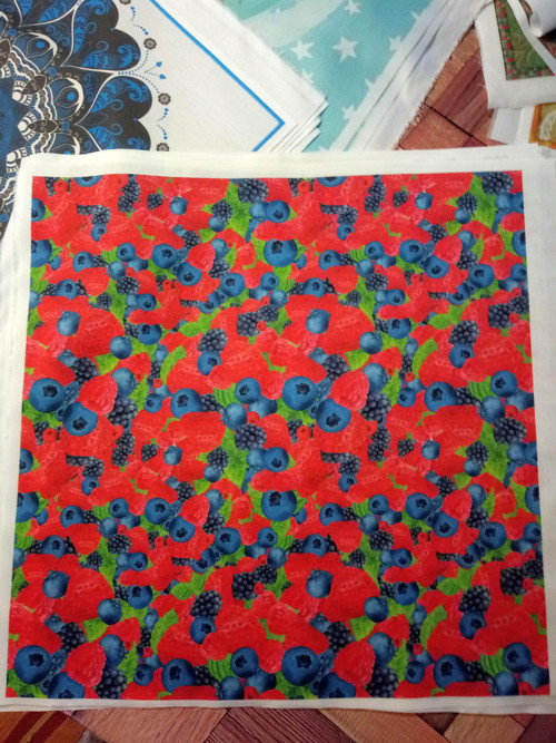 Bavlněná látka - panel 47 x 47cm — foto 1