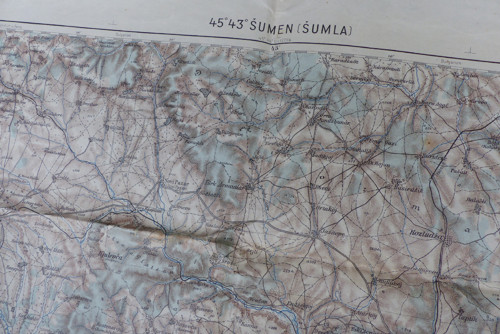 45°43° Šumen (Šumla), stará mapa 1913
