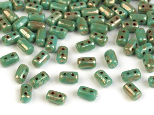 Matubo rulla - 3x5mm zelenomodrá, 100ks