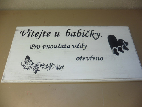 Cedulka, tabulka - dekorace - citáty — foto 1