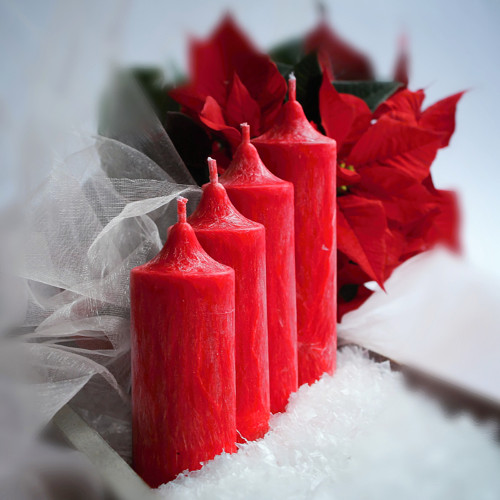 Adventní sada svíček - červená — foto 1