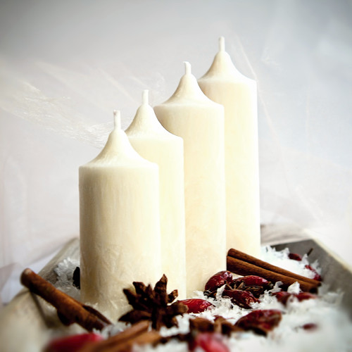 Adventní sada svíček - bílá — foto 1