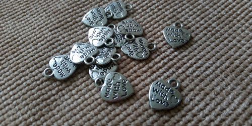 Mini srdíčka Hand made-13 ks — foto 1
