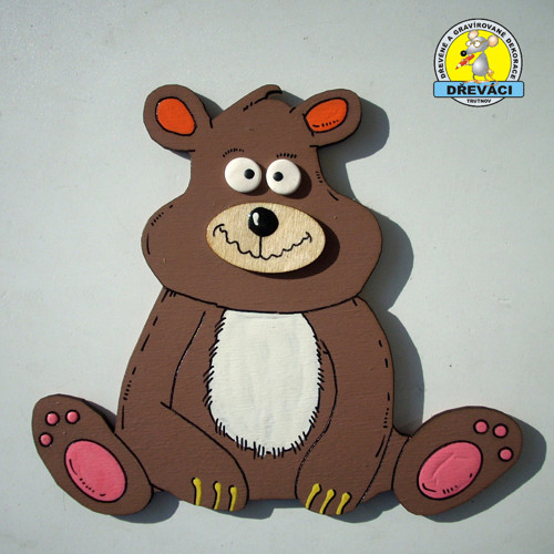 Strašlivý Medvěd hnědý (Ursus arctos)... D1955