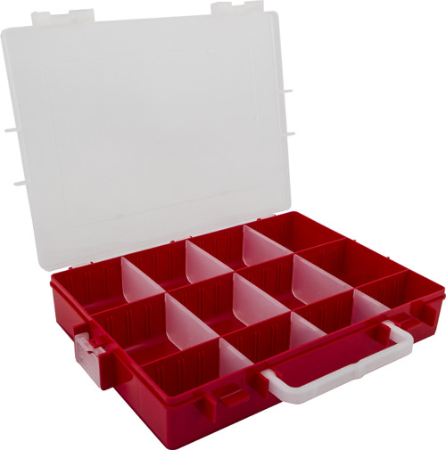 IDEAL BOX XL - červená/transparentní