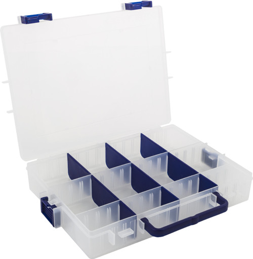 IDEAL BOX XL - transparentní/tm. modrá