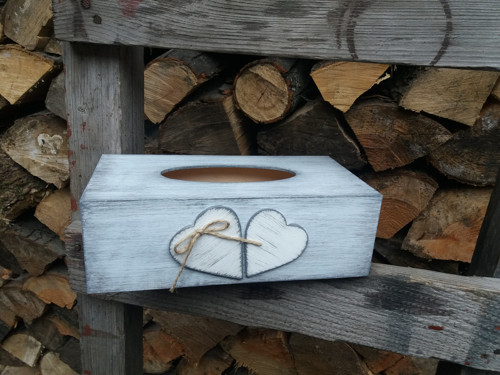 Krabička na kapesníčky srdíčková — foto 1
