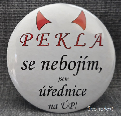 Butony Pekla se nebojím...