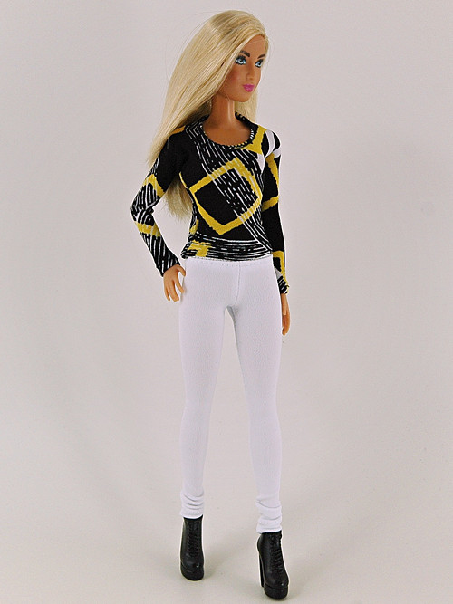 Barbie - Legíny bílé — foto 1