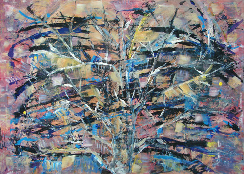 Obraz / akryl na plátně 50x70cm-"Konec iluzí III."