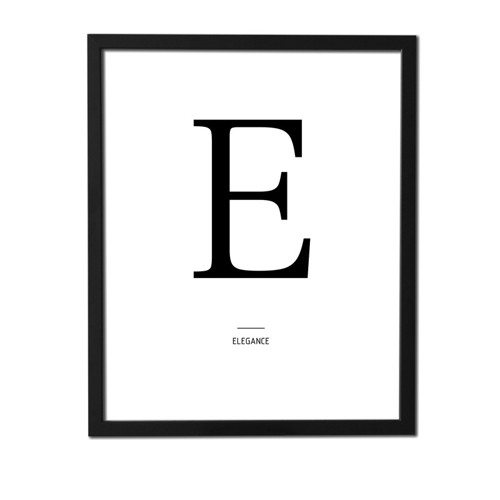 Plakát písmeno – E (elegance)