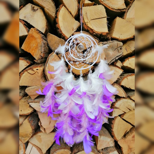 Lapač snů, bílo-růžová barva, Feng Shui