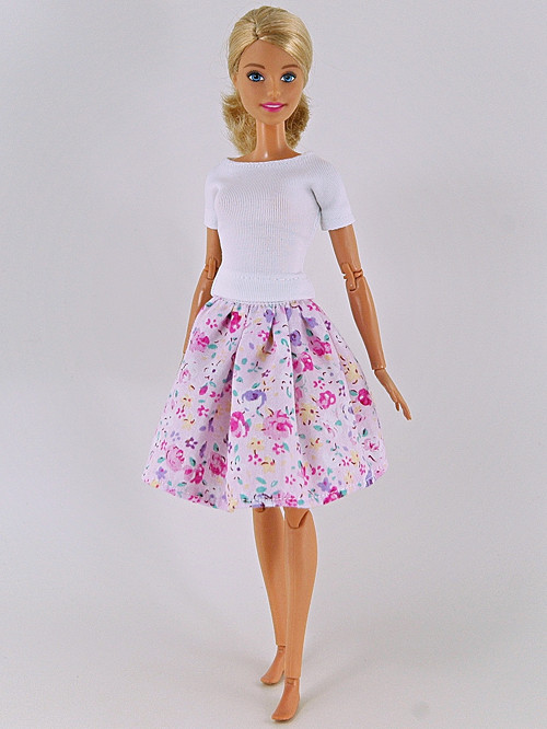 Barbie - Sukně kvítková — foto 1